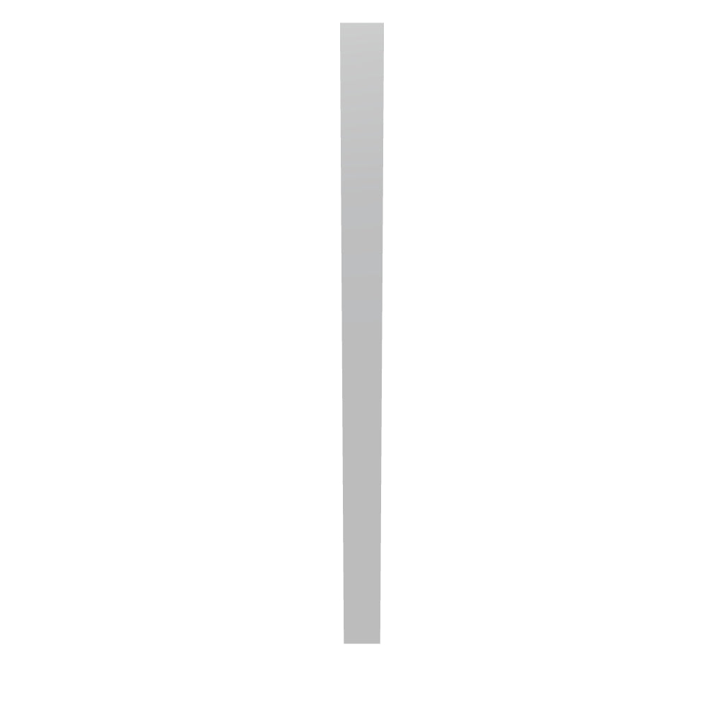 Modernform Cabinet Matte White 6" W X 96" H Tall Filler