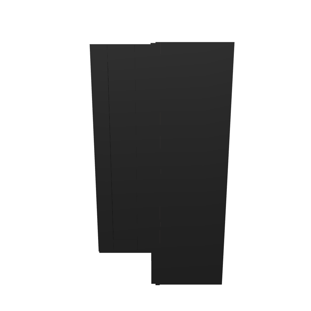 Modernform Cabinet Onyx Black Shaker 24" W X 42" H X 12" D Wall Easy Reach Cabinet
