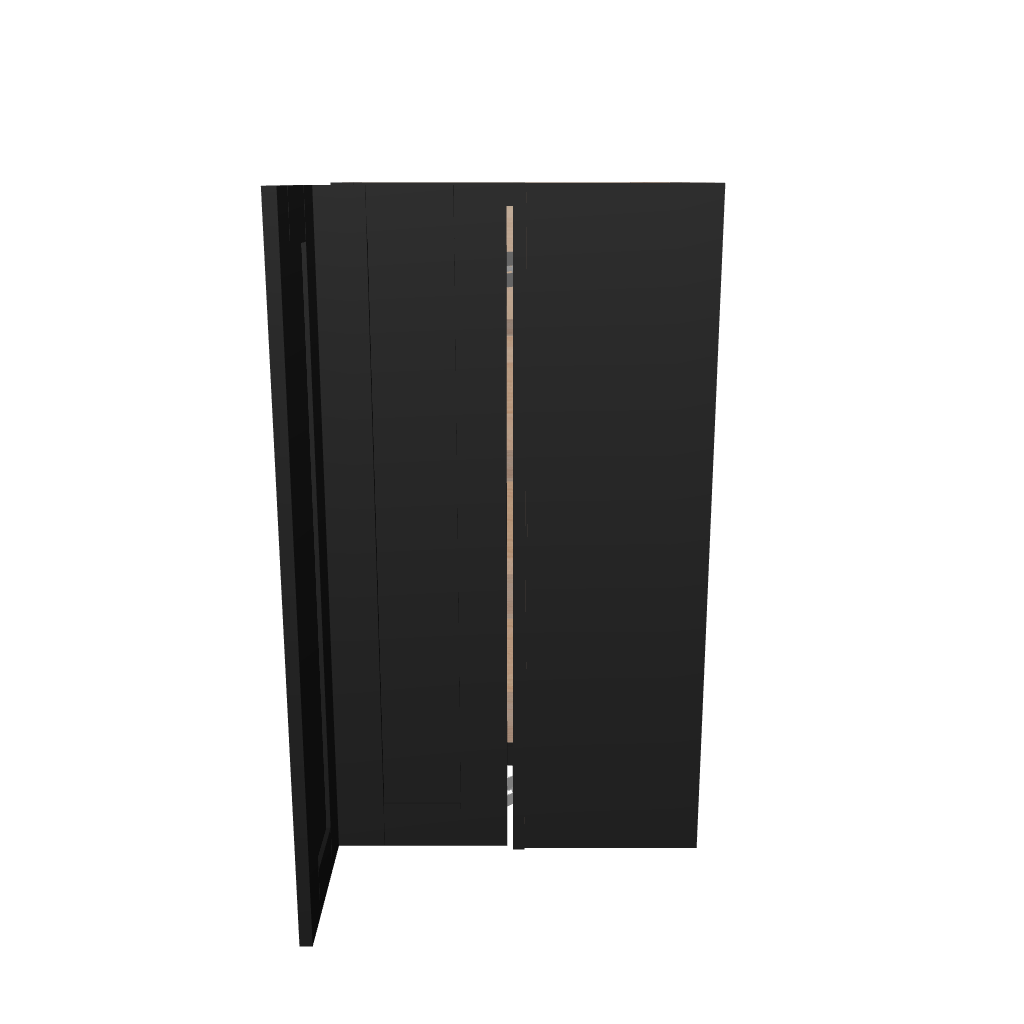 Modernform Cabinet Onyx Black Shaker 24" W X 42" H X 12" D Wall Easy Reach Cabinet