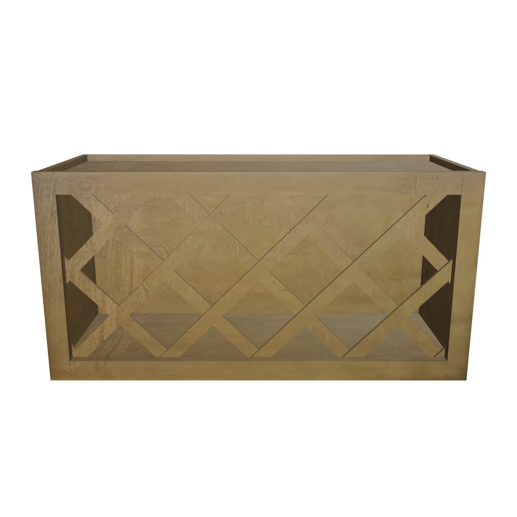 Modernform Cabinet Natural Shaker 30" W X 15" H X 12" D Wall Wine Rack