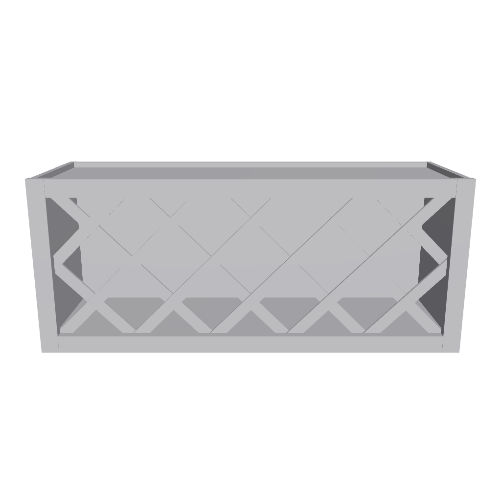 Modernform Cabinet Grey Shaker 36" W X 15" H X 12" D Wall Wine Rack