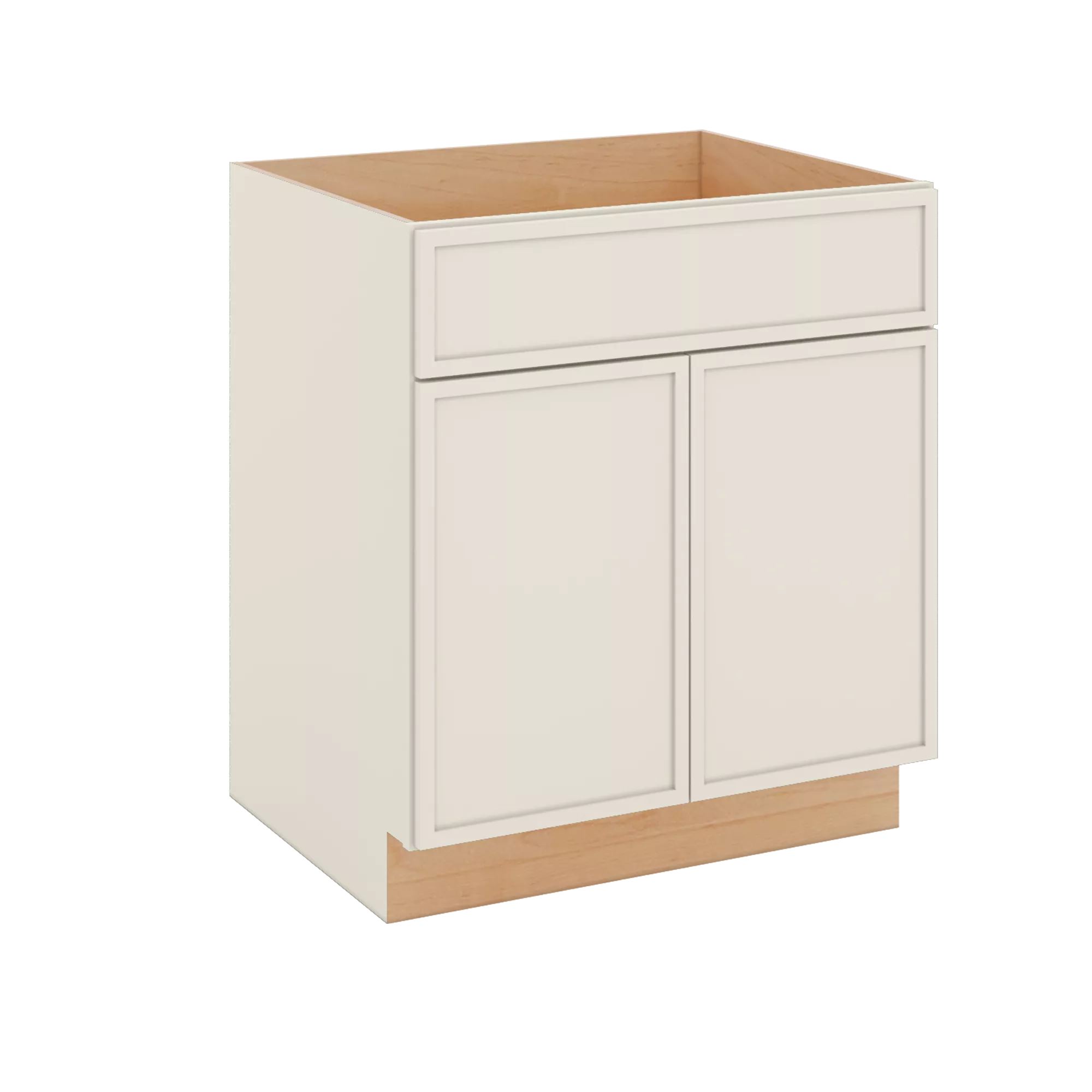 Modernform Cabinet Slim Dove White 30" W X 34 1/2" H X 24" D Double Door Sink Base Cabinet
