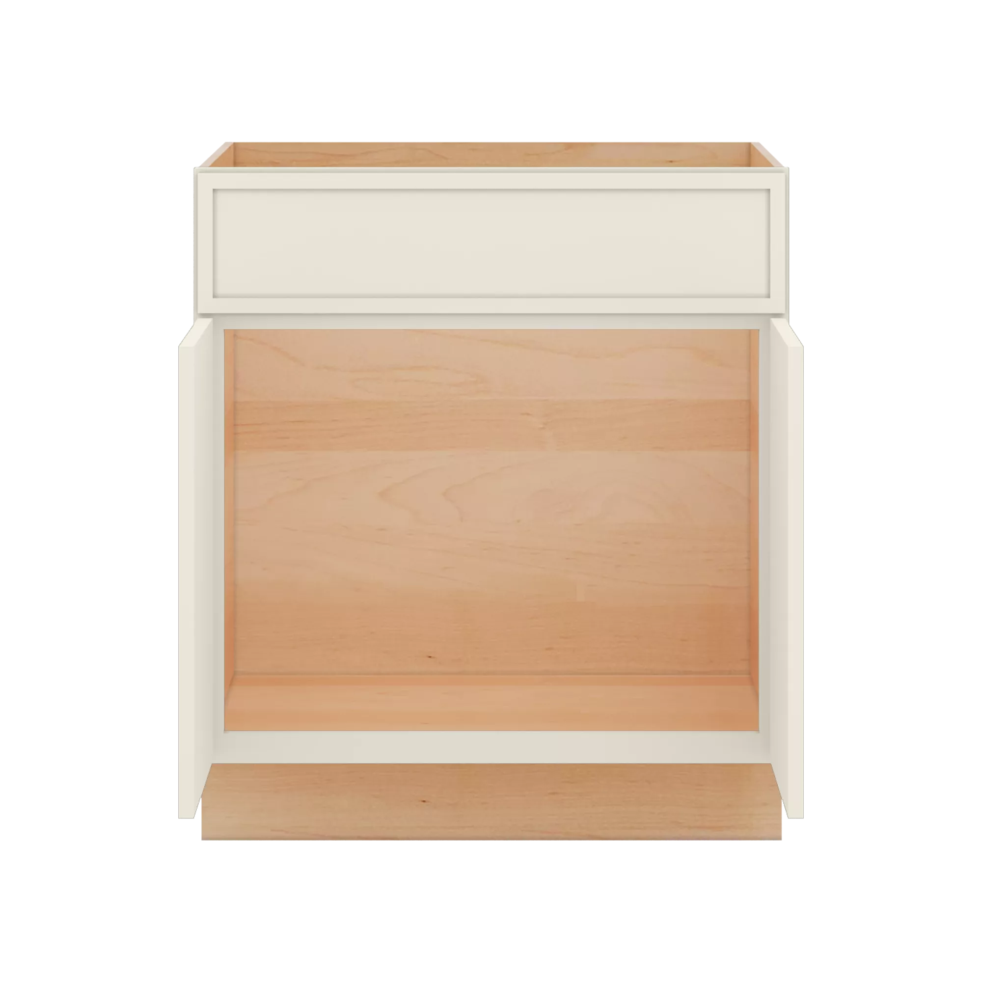 Modernform Cabinet Slim Dove White 30" W X 34 1/2" H X 24" D Double Door Sink Base Cabinet