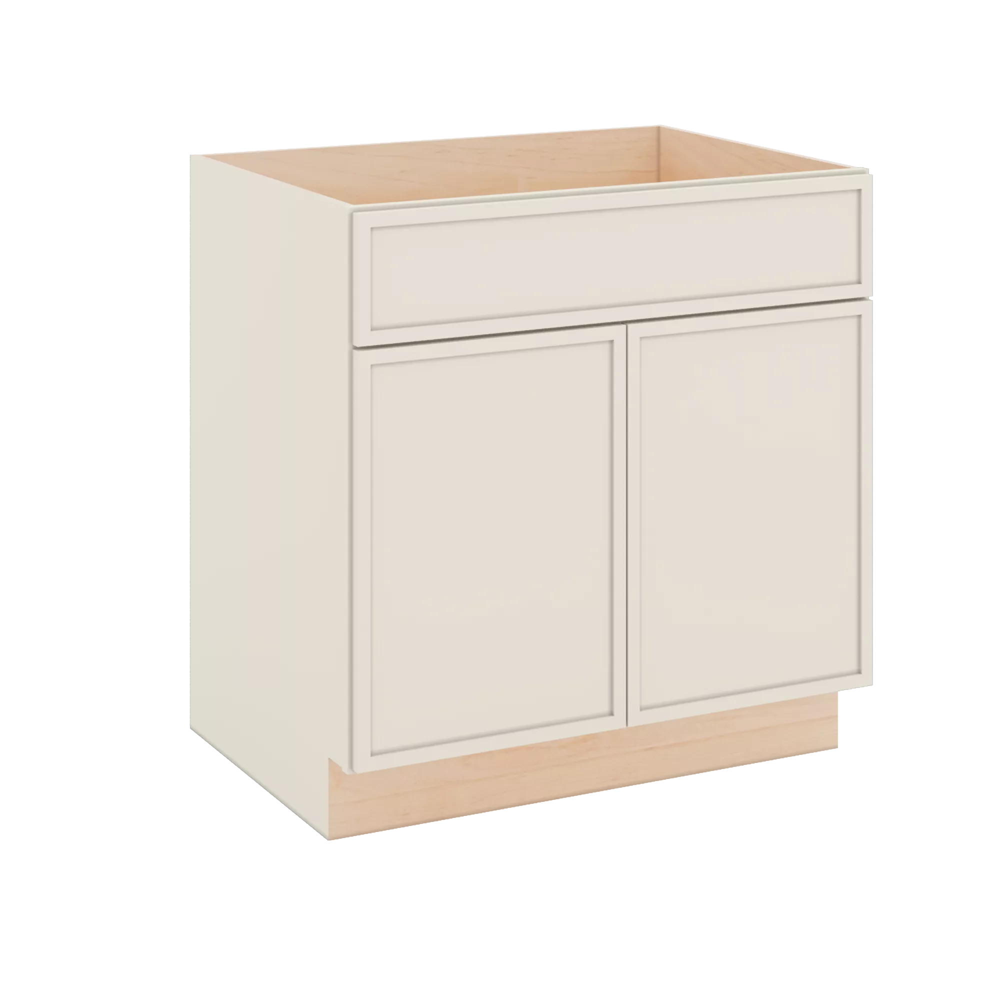 Modernform Cabinet Slim Dove White 33" W X 34 1/2" H X 24" D Double Door Sink Base Cabinet