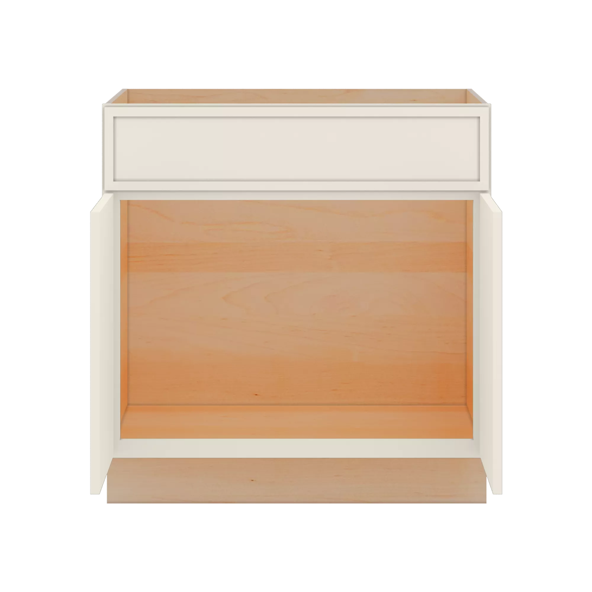 Modernform Cabinet Slim Dove White 33" W X 34 1/2" H X 24" D Double Door Sink Base Cabinet