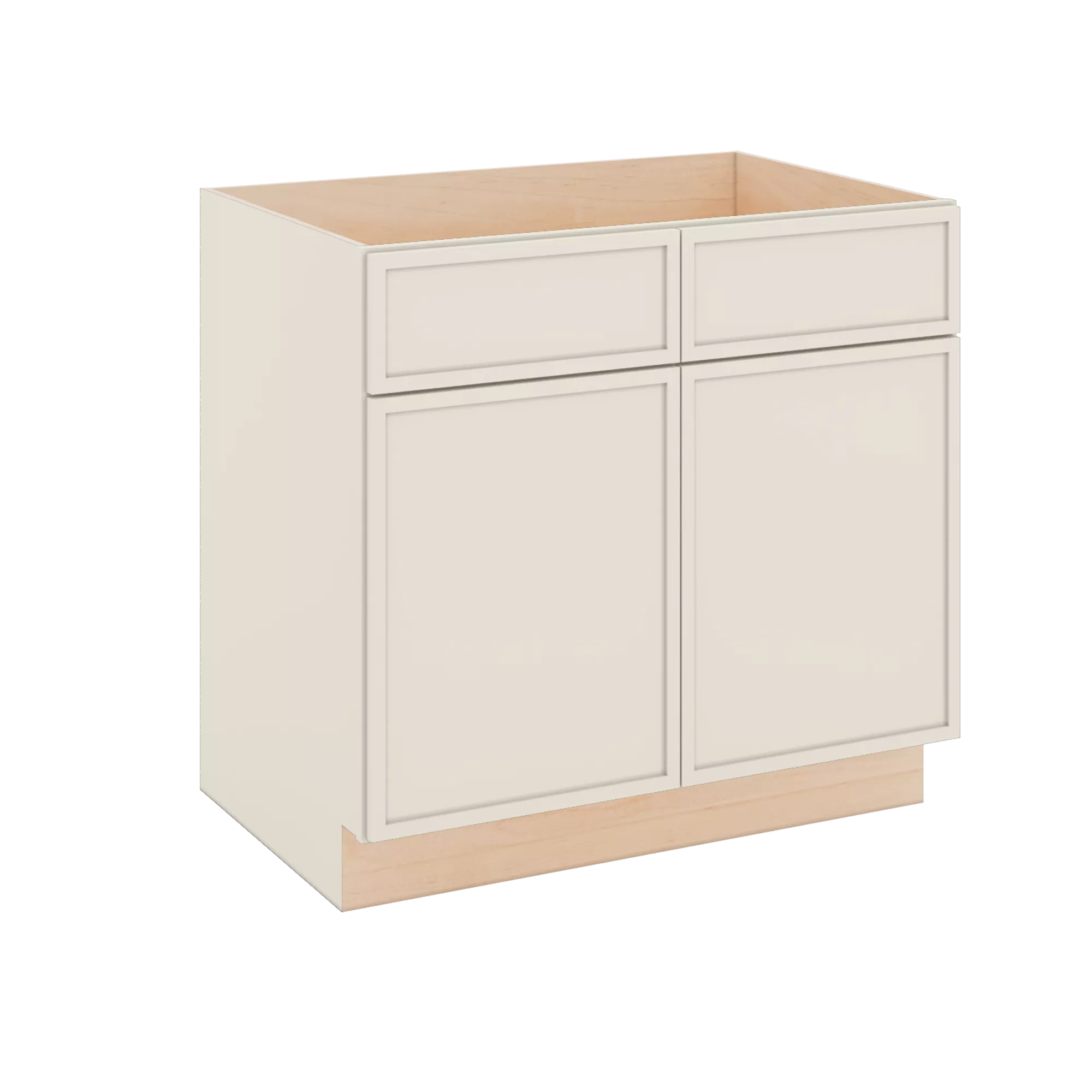Modernform Cabinet Slim Dove White 36" W X 34 1/2" H X 24" D Double Door Sink Base Cabinet