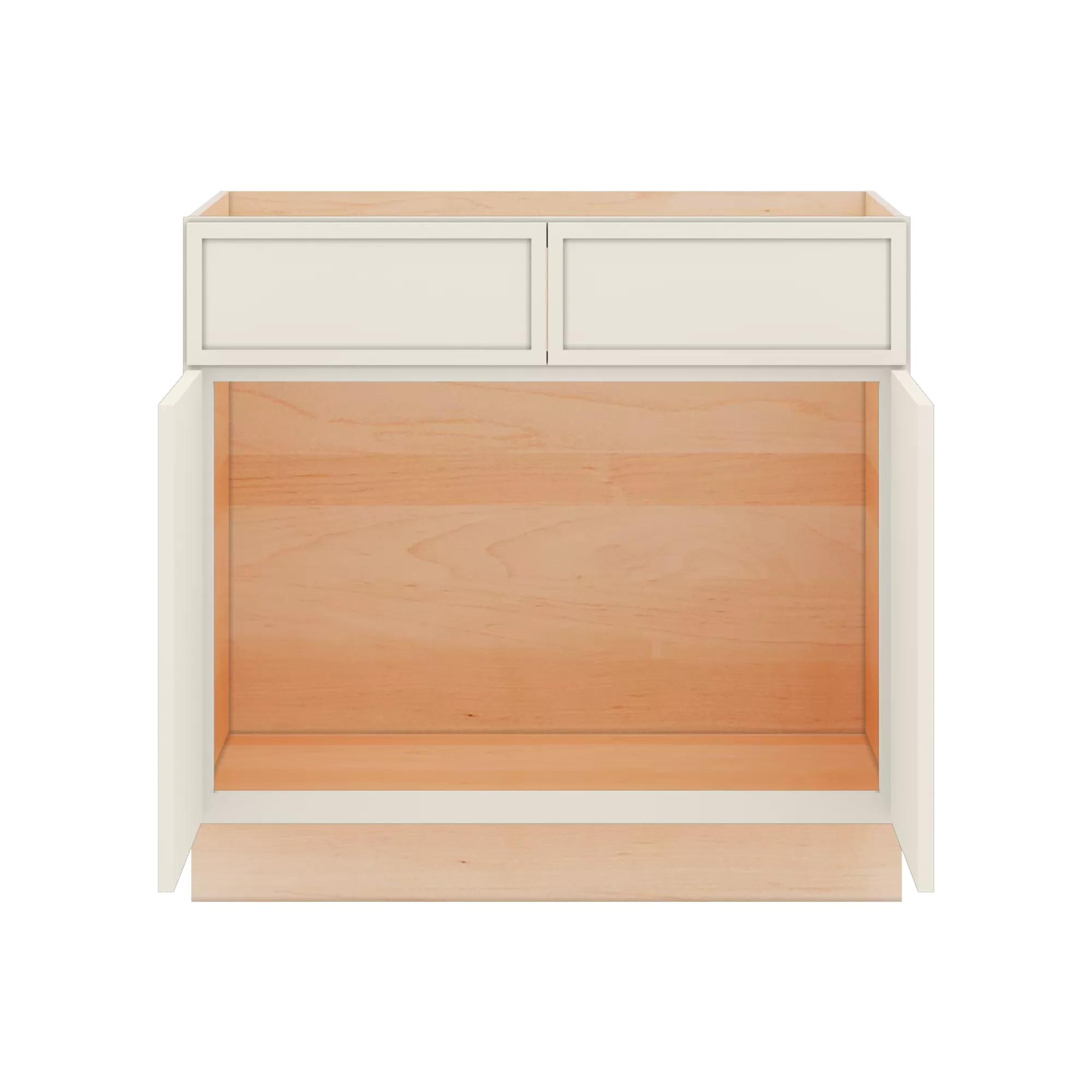 Modernform Cabinet Slim Dove White 36" W X 34 1/2" H X 24" D Double Door Sink Base Cabinet