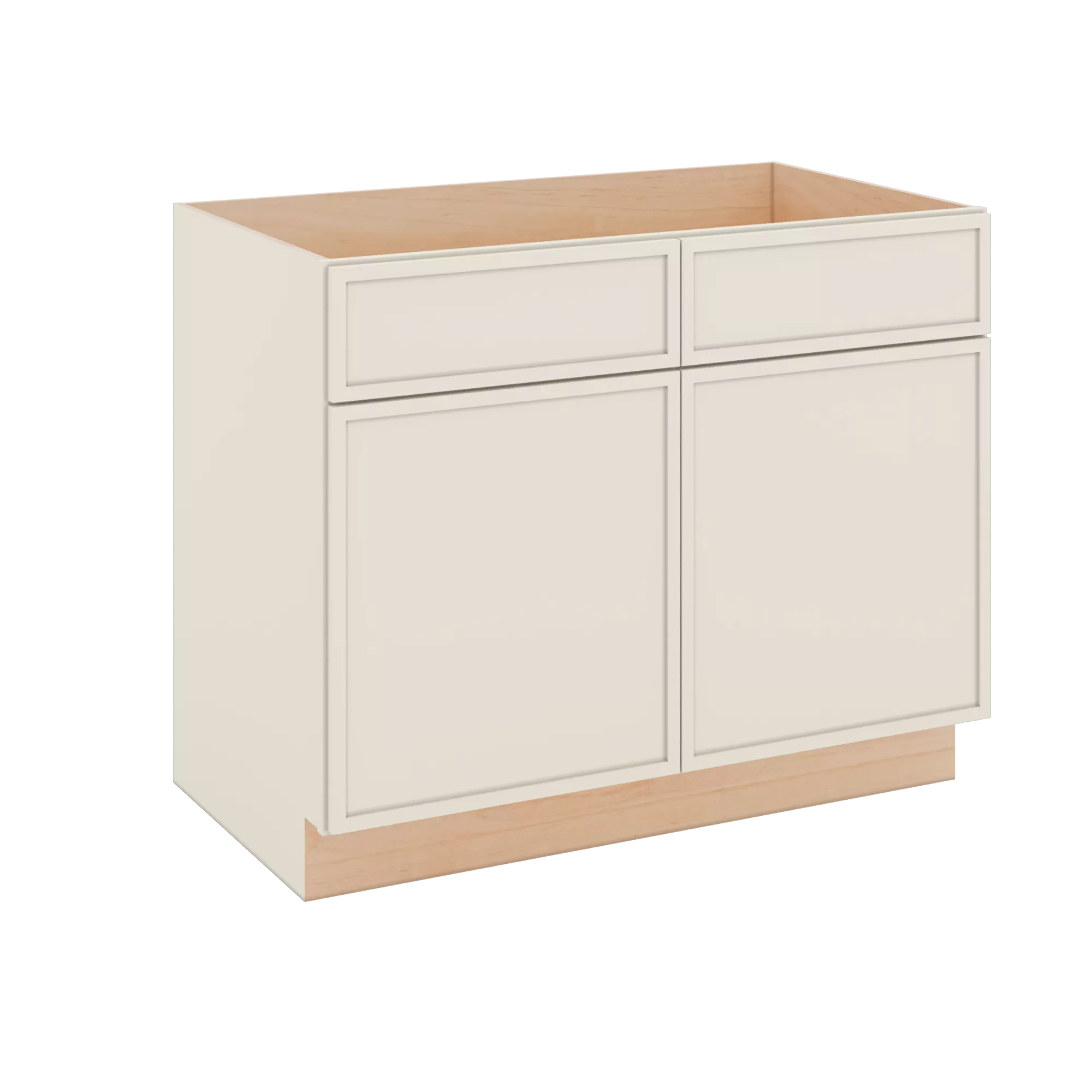 Modernform Cabinet Slim Dove White 42" W X 34 1/2" H X 24" D Double Door Sink Base Cabinet