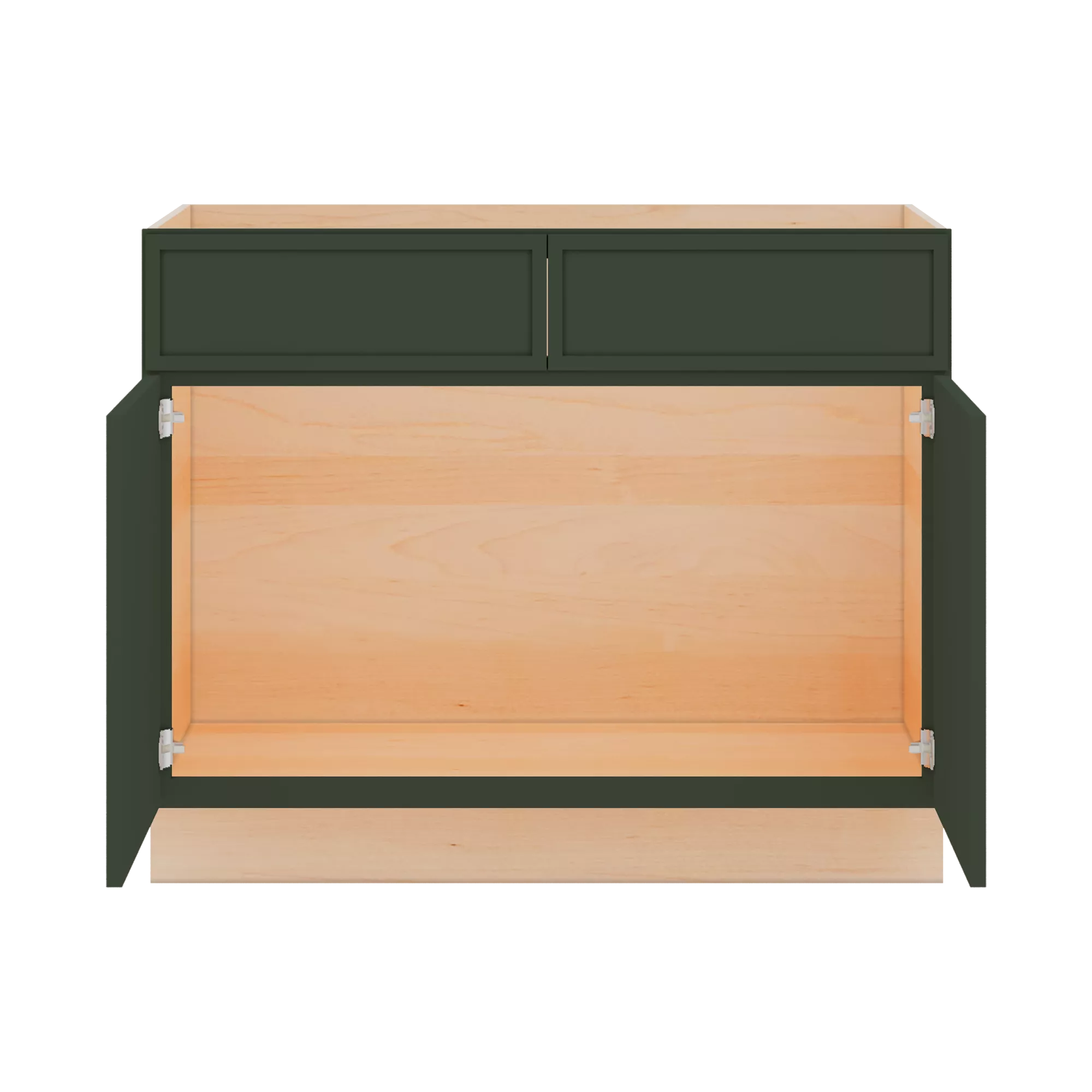 Modernform Cabinet Slim Sage Green 42" W X 34 1/2" H X 24" D Double Door Sink Base Cabinet