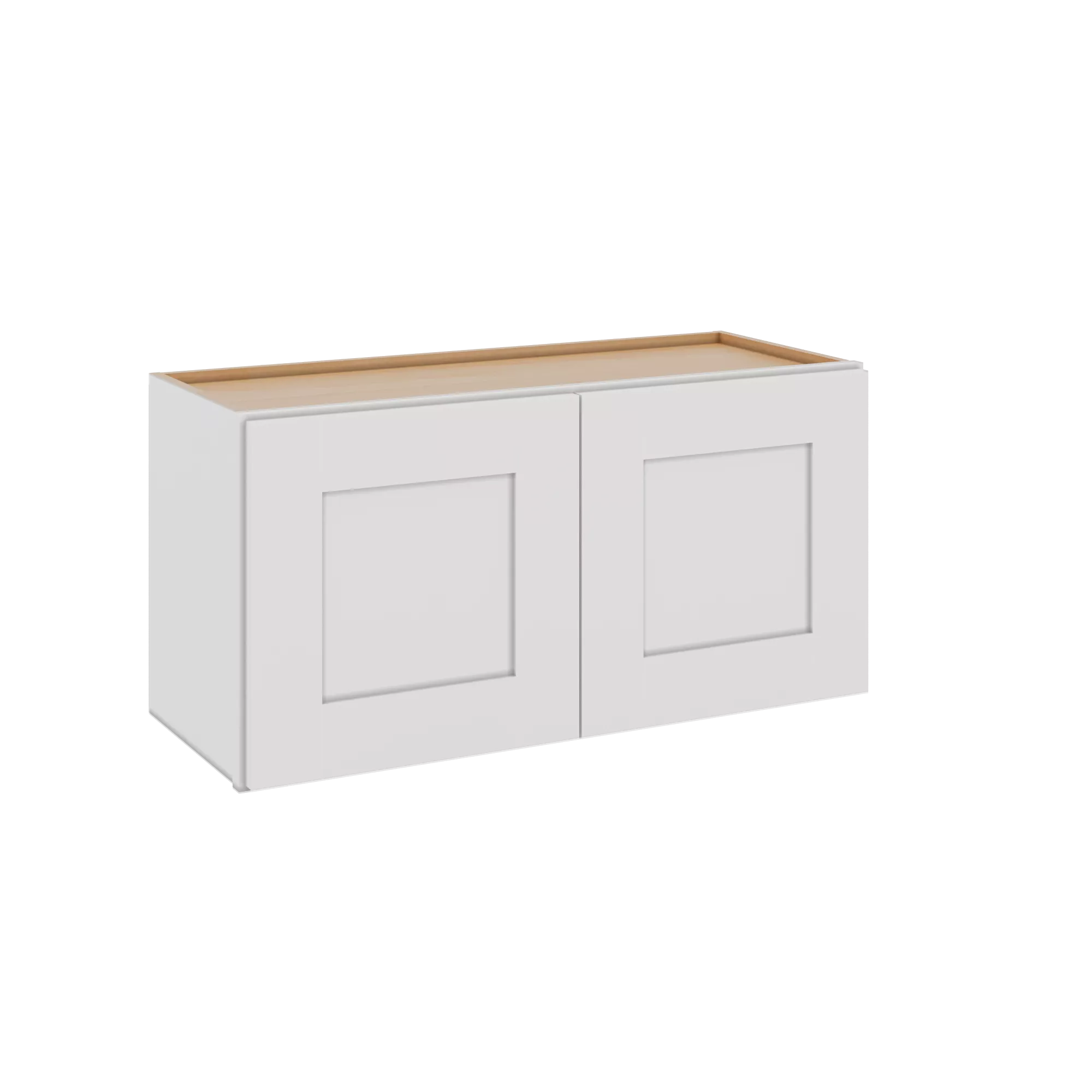 Modernform Cabinet White Shaker 30" W X 15" H X 12" D Double Door Wall Cabinet